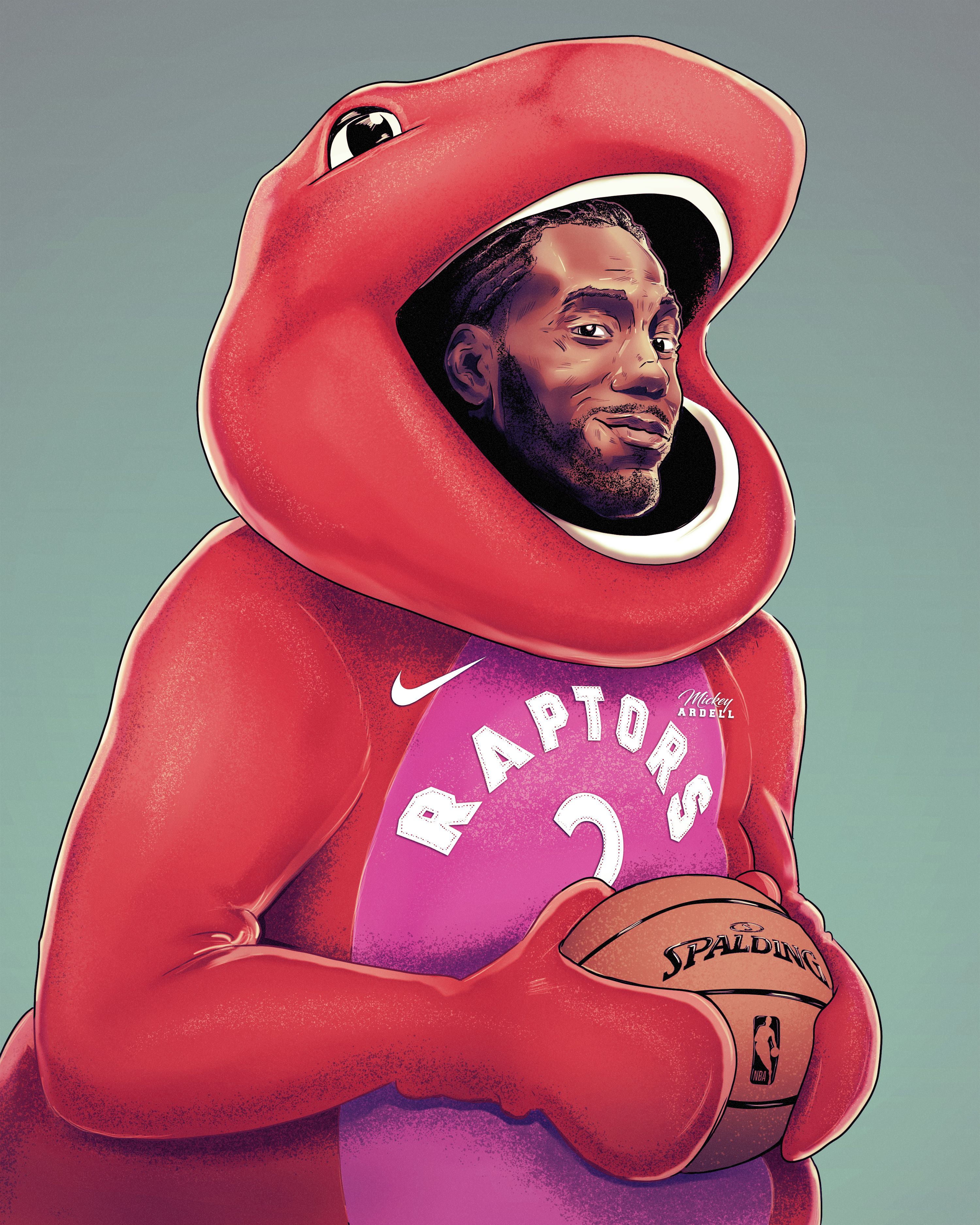 Kawhi Leonard Toronto Raptors NBA Art #wmcskills. علي