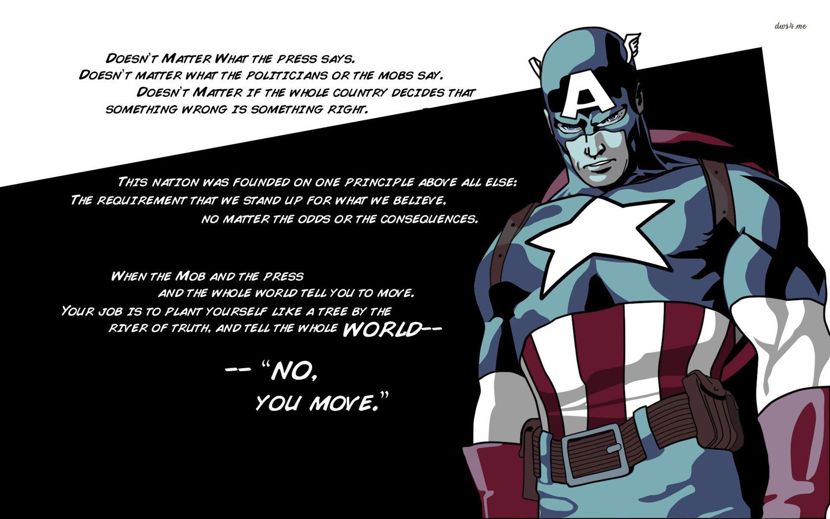 Captain America sayings wallpaper wallpaper
