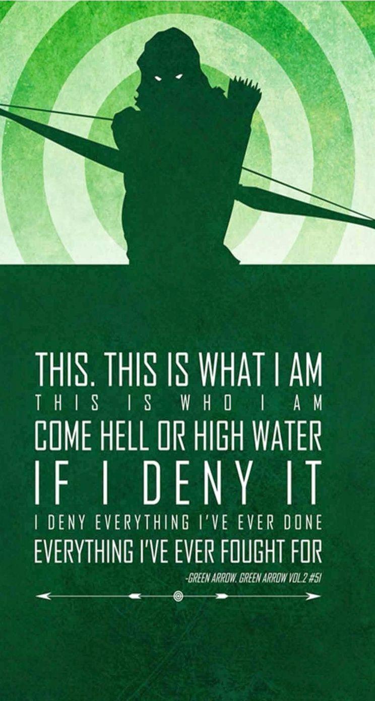 Green Arrow quotes. iPhone Wallpaper 8 Superheroes Quotes, tap to