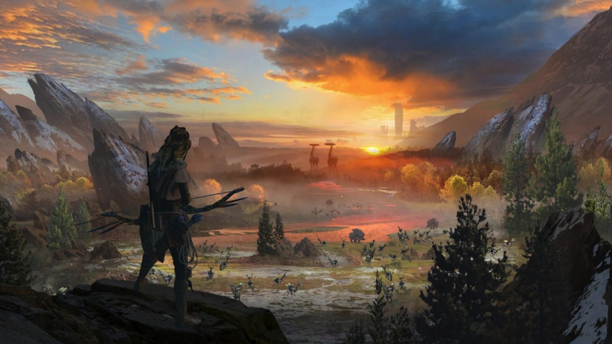video games horizon zero dawn wallpaper and background