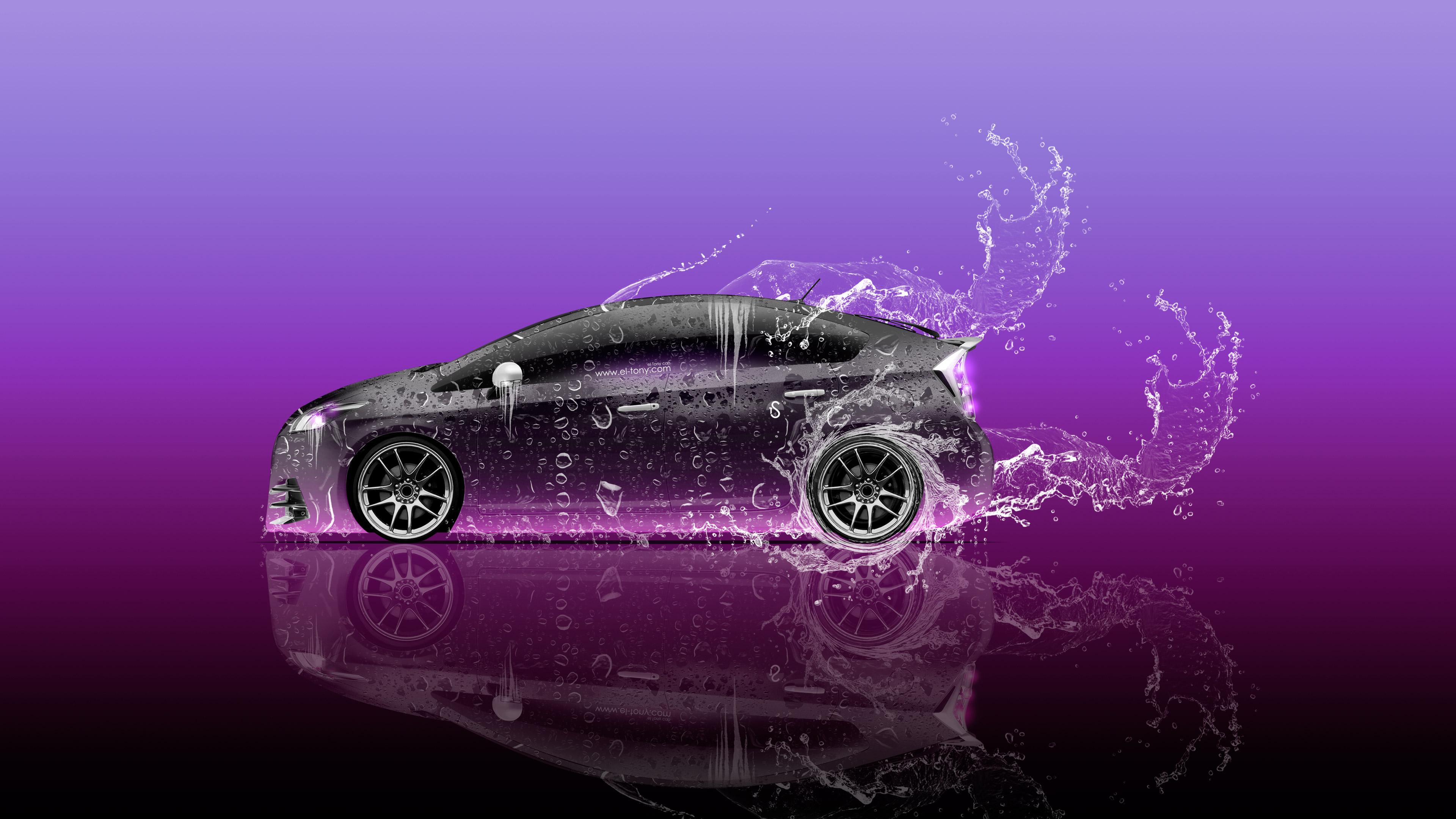 Toyota Prius Hybrid Side Super Water Car 2015 Wallpaper el Tony