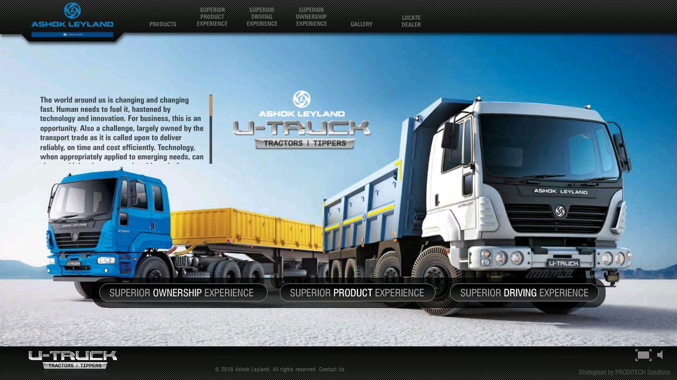Developed Website for Ashok Leyland