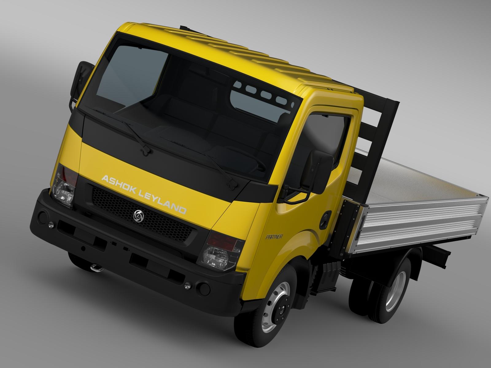 Ashok Leyland Partner Tipper 2015 3D Model