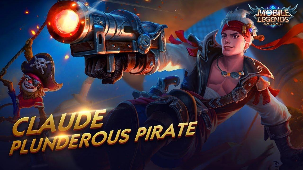 Claude New Skin. Plunderous Pirate. Mobile Legends: Bang Bang