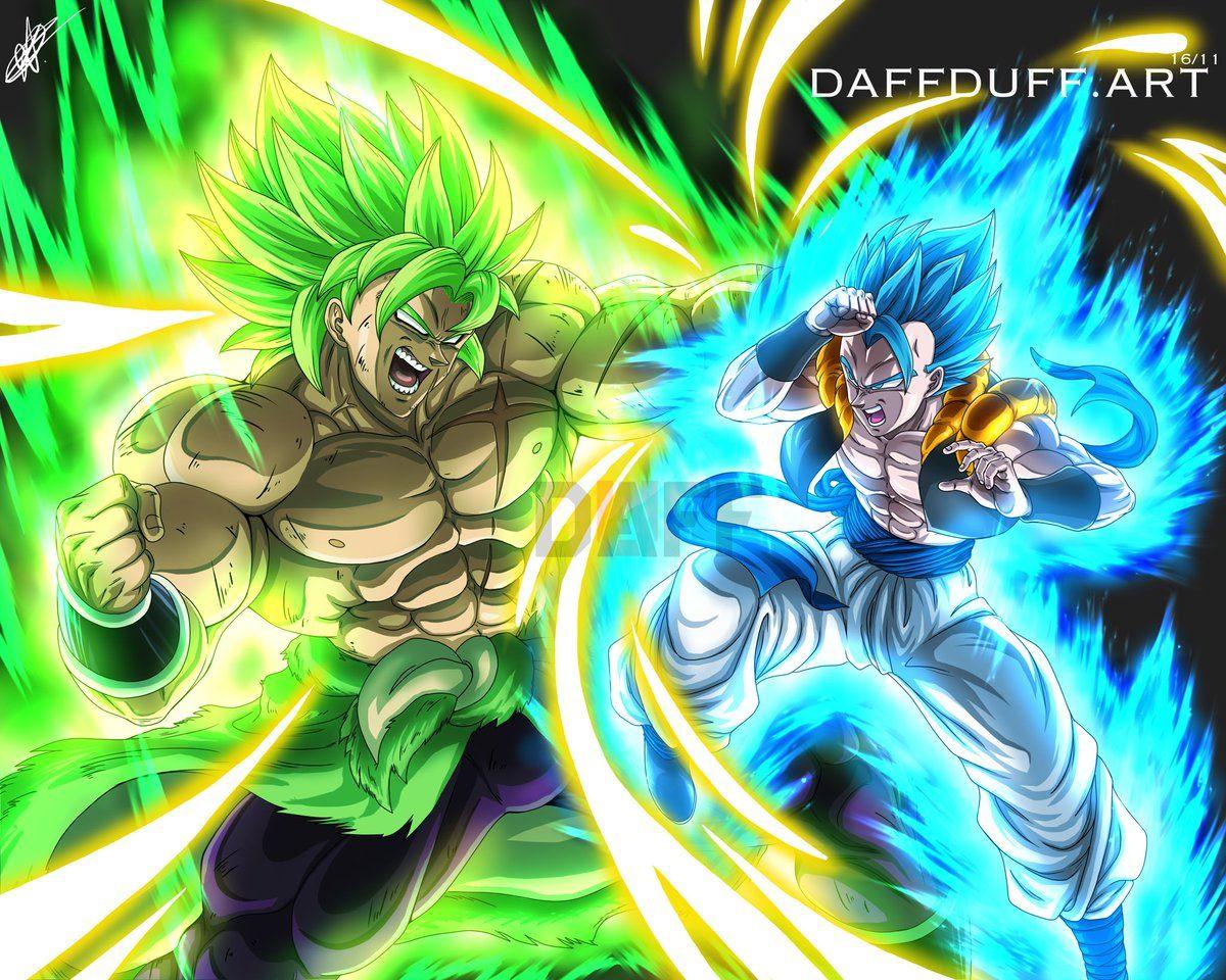 goku super saiyan god vs broly super saiyan god