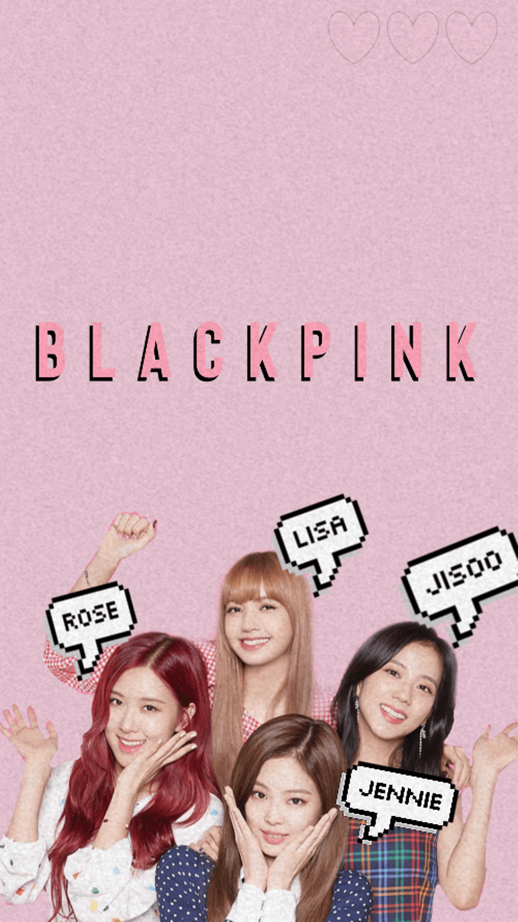 Jennie Jisoo Lisa Rose In Pink Background Hd Blackpink Wallpapers Hd ...