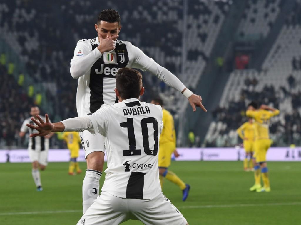 Dybala channels Ronaldo for goal and celebration
