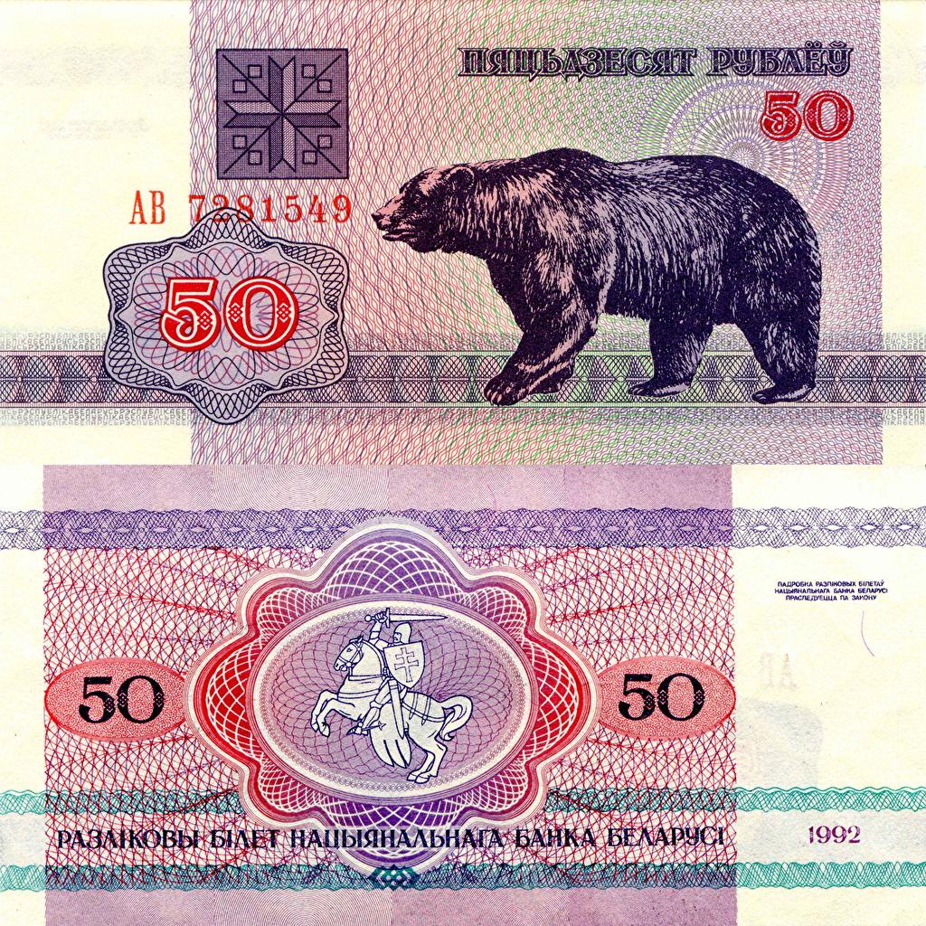 Wallpaper Banknotes Belarus 50 rubles Money