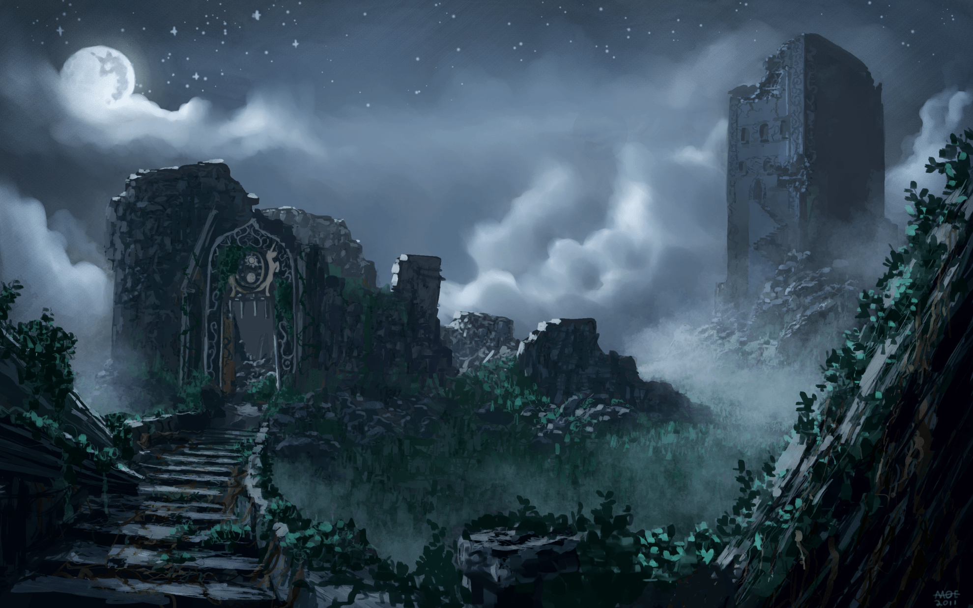 Ruins of the Royal Fortress HD Wallpaper. Background Image