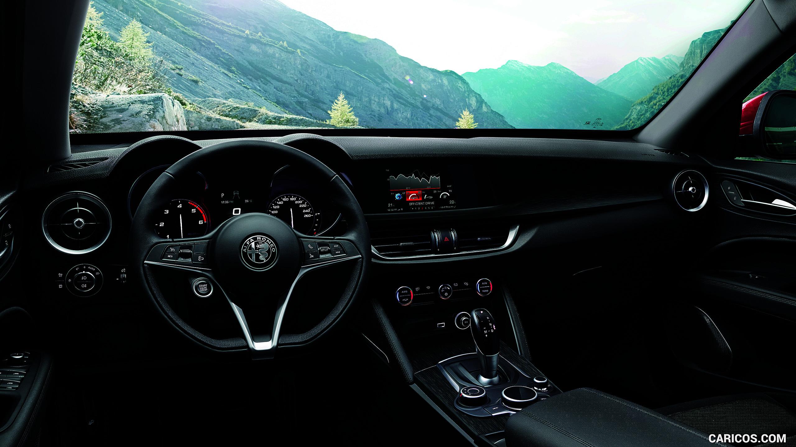 Alfa Romeo Stelvio, Cockpit. HD Wallpaper