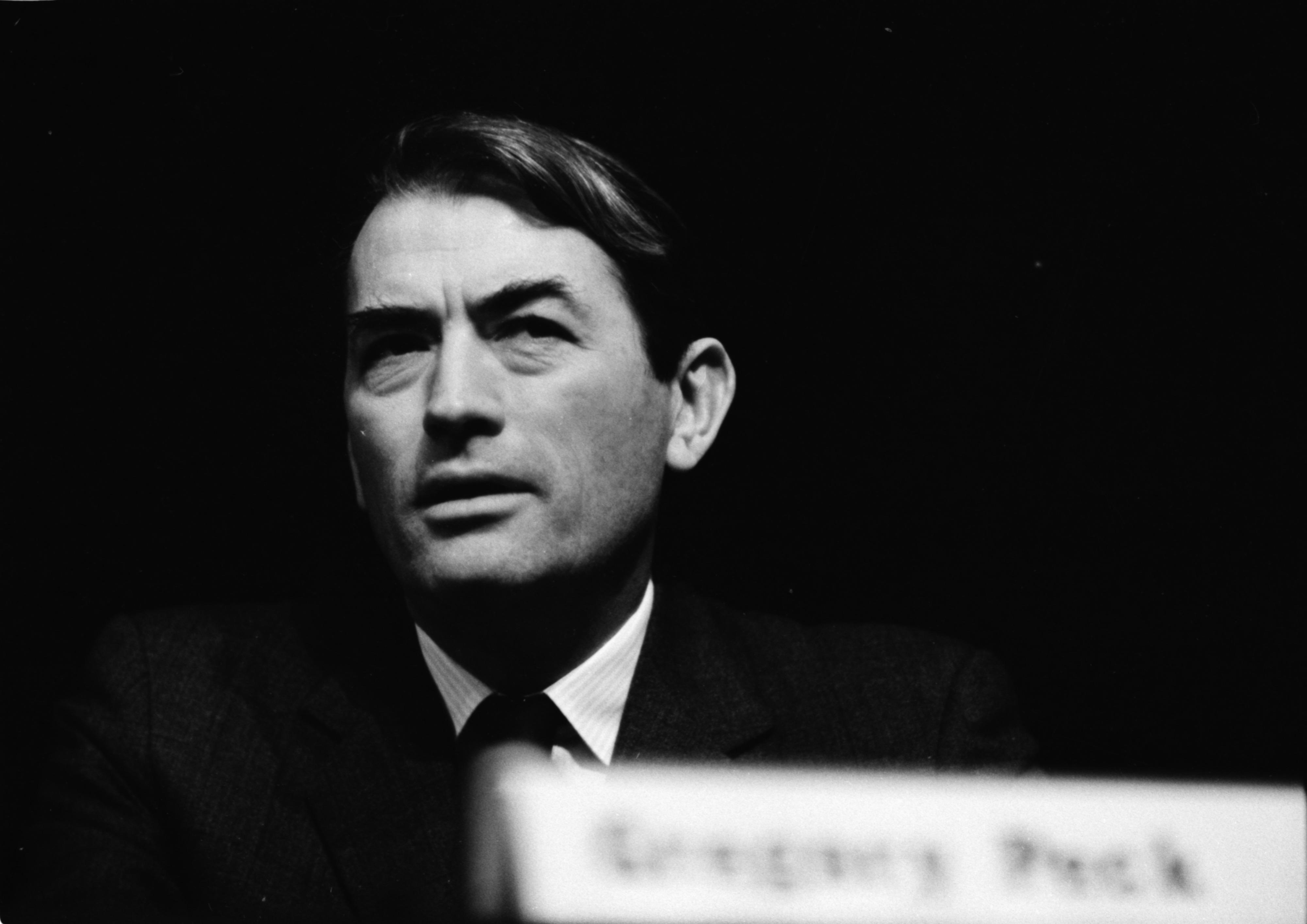 Gregory Peck speaks out on government support of the arts. Ann