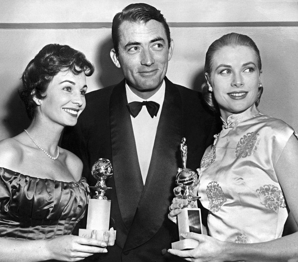 Grace Kelly, Gregory Peck e Jean Simmons, ai Golden Globe