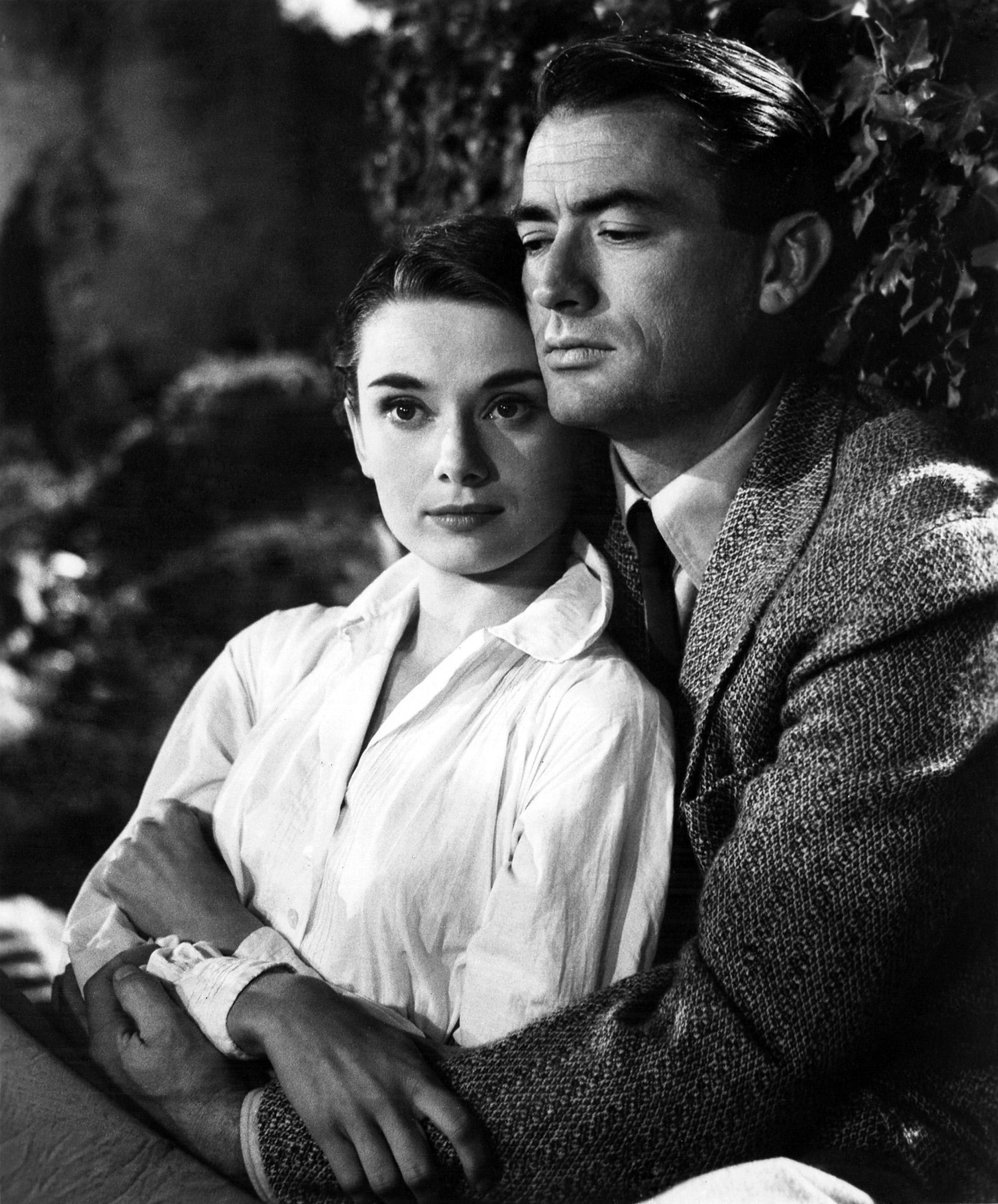 Audrey Hepburn, Roman Holiday (1953) starring Gregory Peck