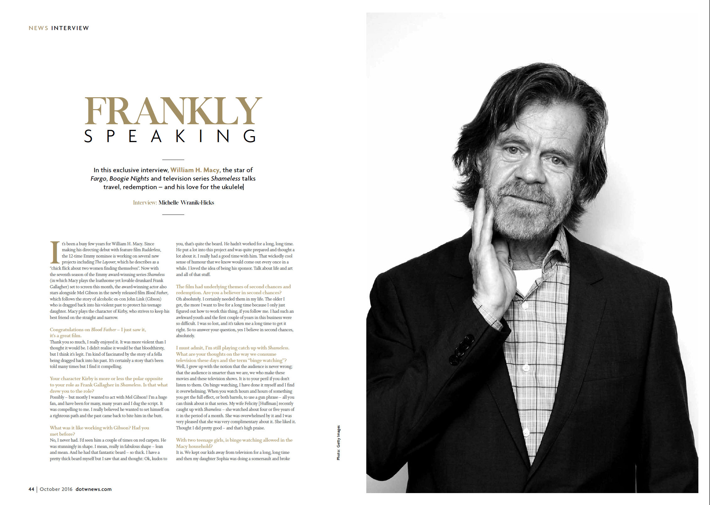 FRANKLY SPEAKING: AN INTERVIEW WITH WILLIAM H. MACY