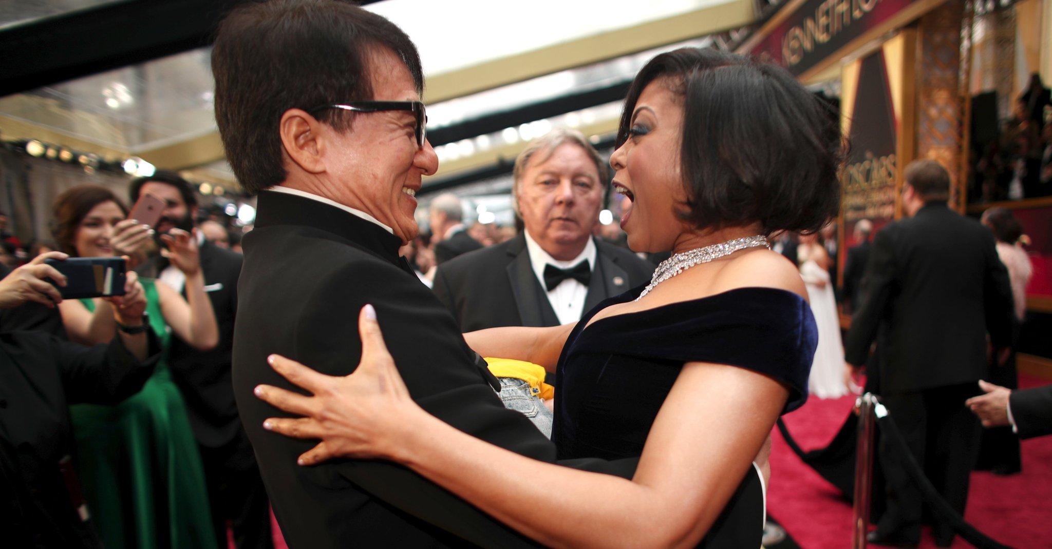 Attractive Jackie Chan And Taraji P Henson Mobile HD Download Image
