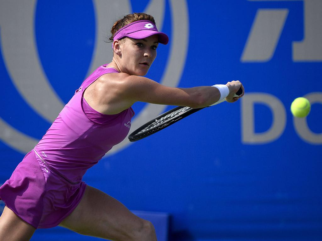 No.9 seed Agnieszka Radwanska, who beat Magdalena Rybarikova, was