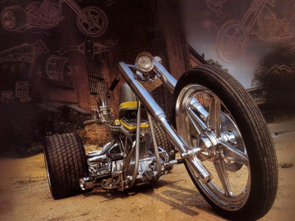 3D, HD, Moving Harley Davidson Custom Choppers, Trike's. Harley