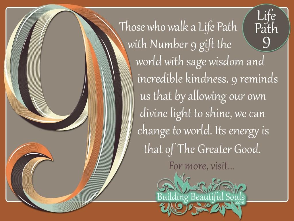 Numerology 9. Life Path Number 9