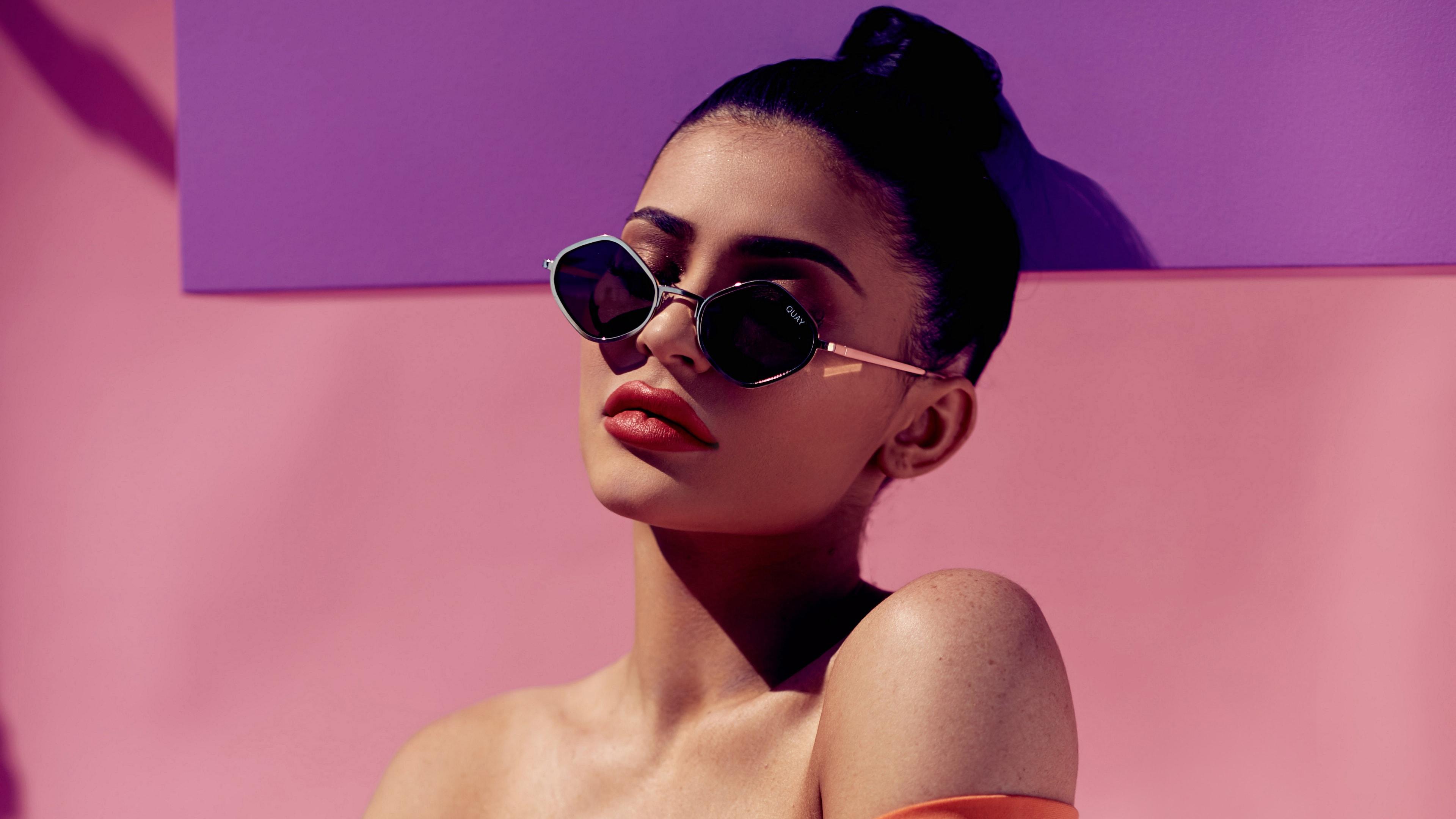 Kylie Jenner Purple Honey Sunglasses Wallpaper and Free Stock