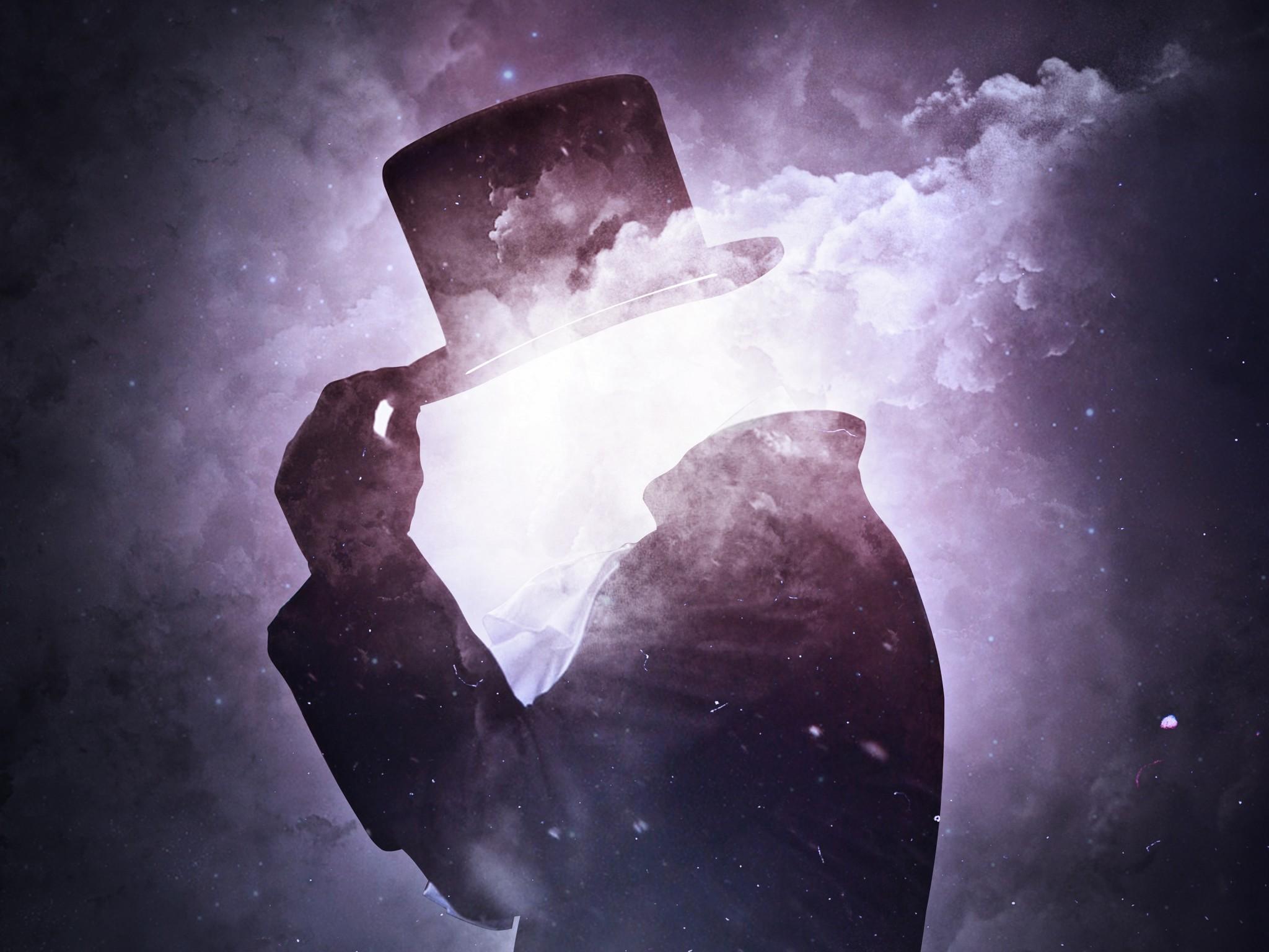 Download 2048x1536 Invisible Man, Space, Hat Wallpaper for Ainol
