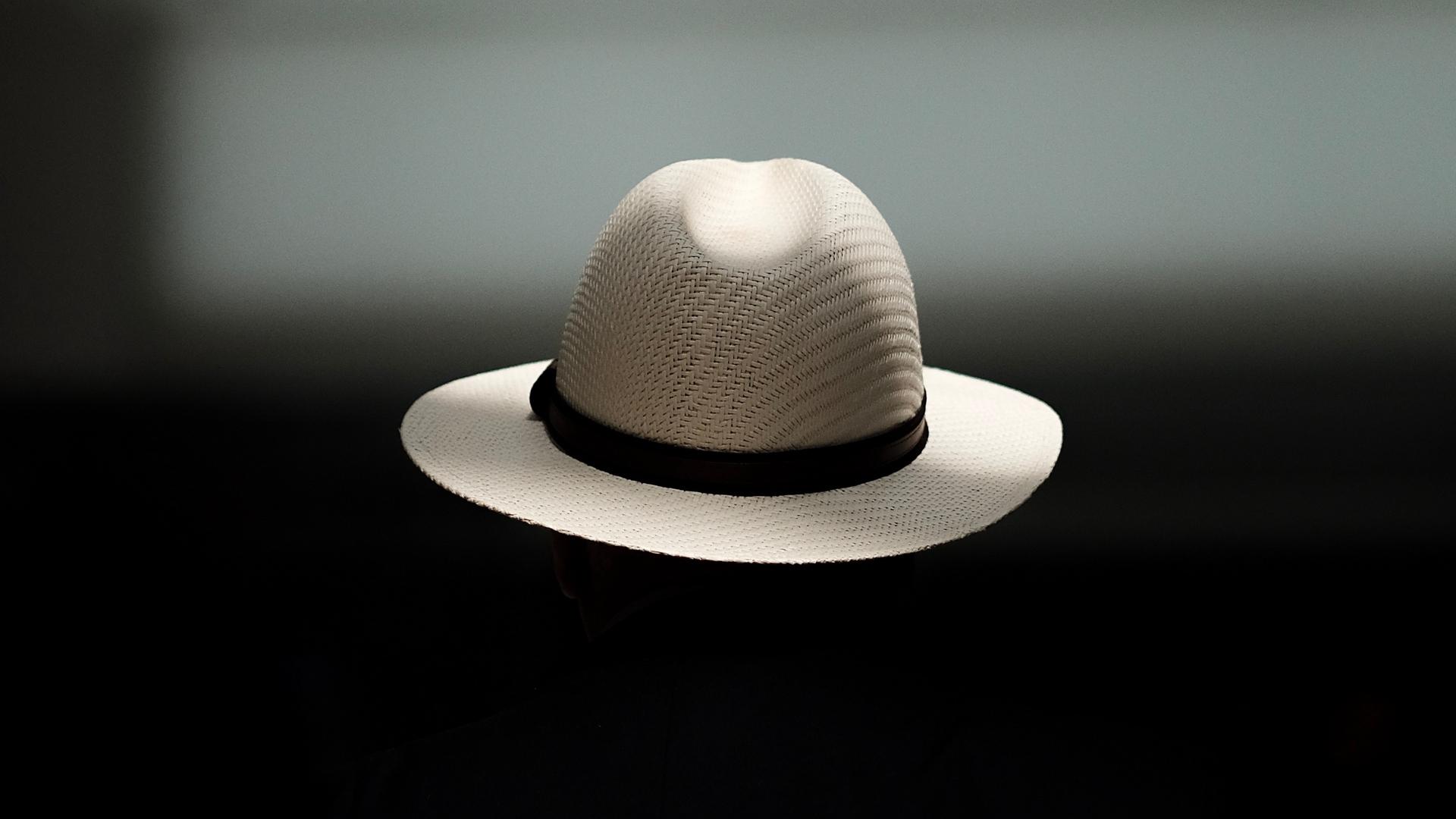 Hat with Dark Background Minimal HD Wallpaper