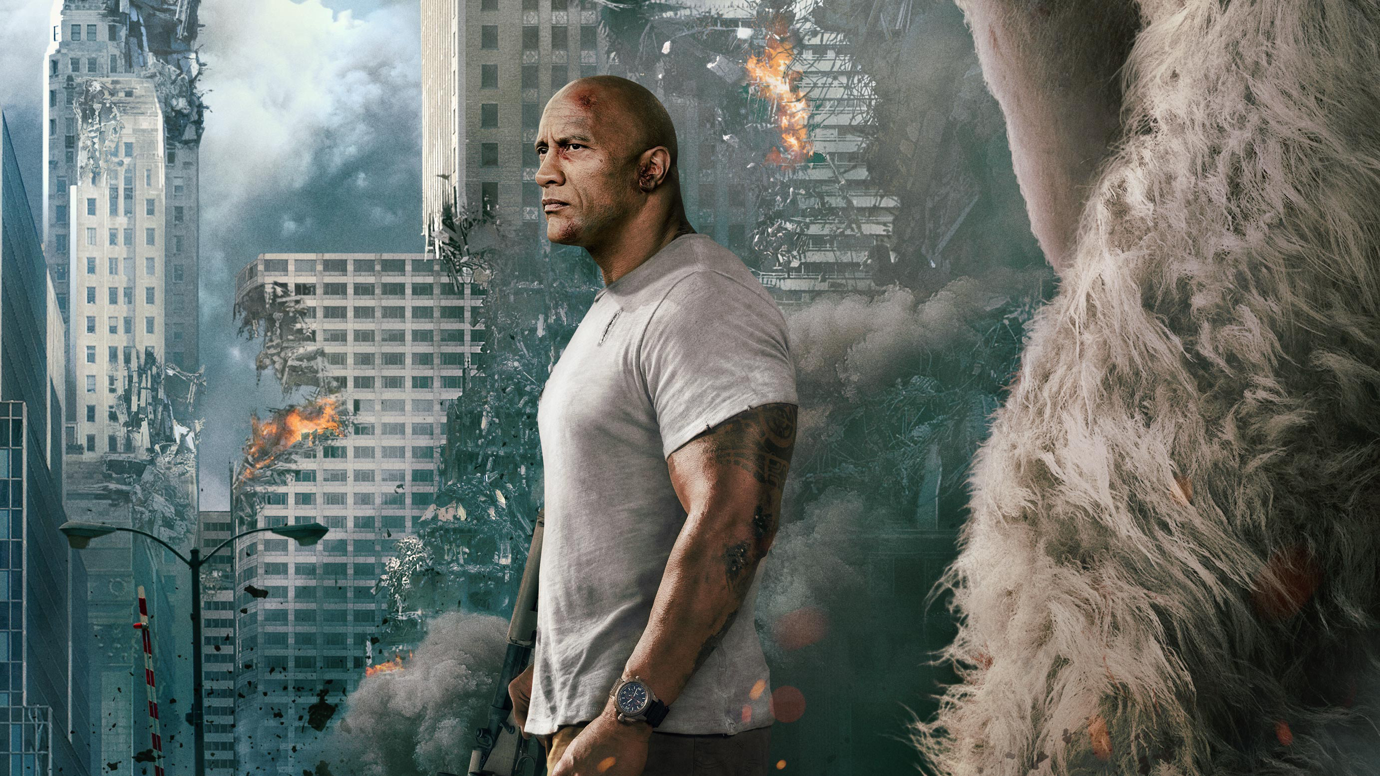 Rampage Dwayne Johnson Movie, HD Movies, 4k Wallpaper, Image