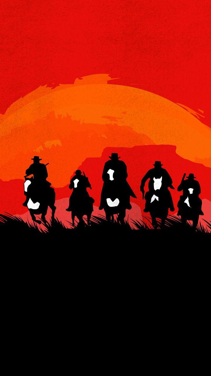 Red Dead Redemption video game, artwork, 720x1280 wallpaper
