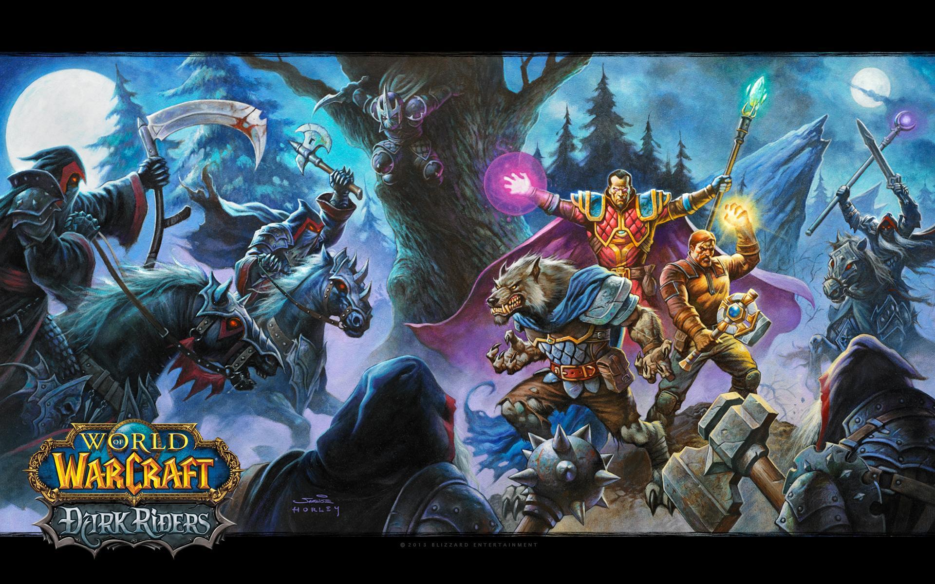 Blizzplanet The Official World of Warcraft: Dark Riders Wallpaper