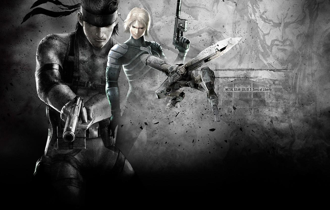 Wallpaper wallpaper, Solid Snake, Raiden, Metal Gear Solid 2: Sons