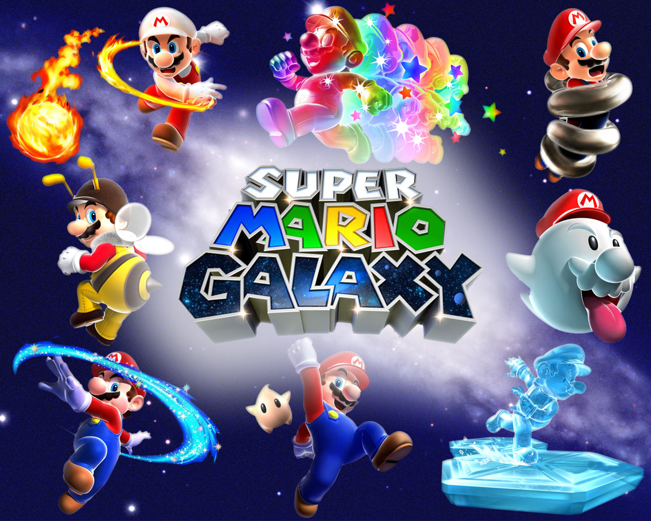 Super Mario Galaxy Wallpaper 1374.41 Kb