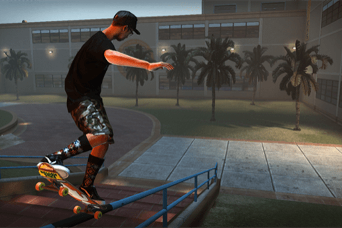 Tony Hawk shares a cheeky video of a Pro Skater character in real