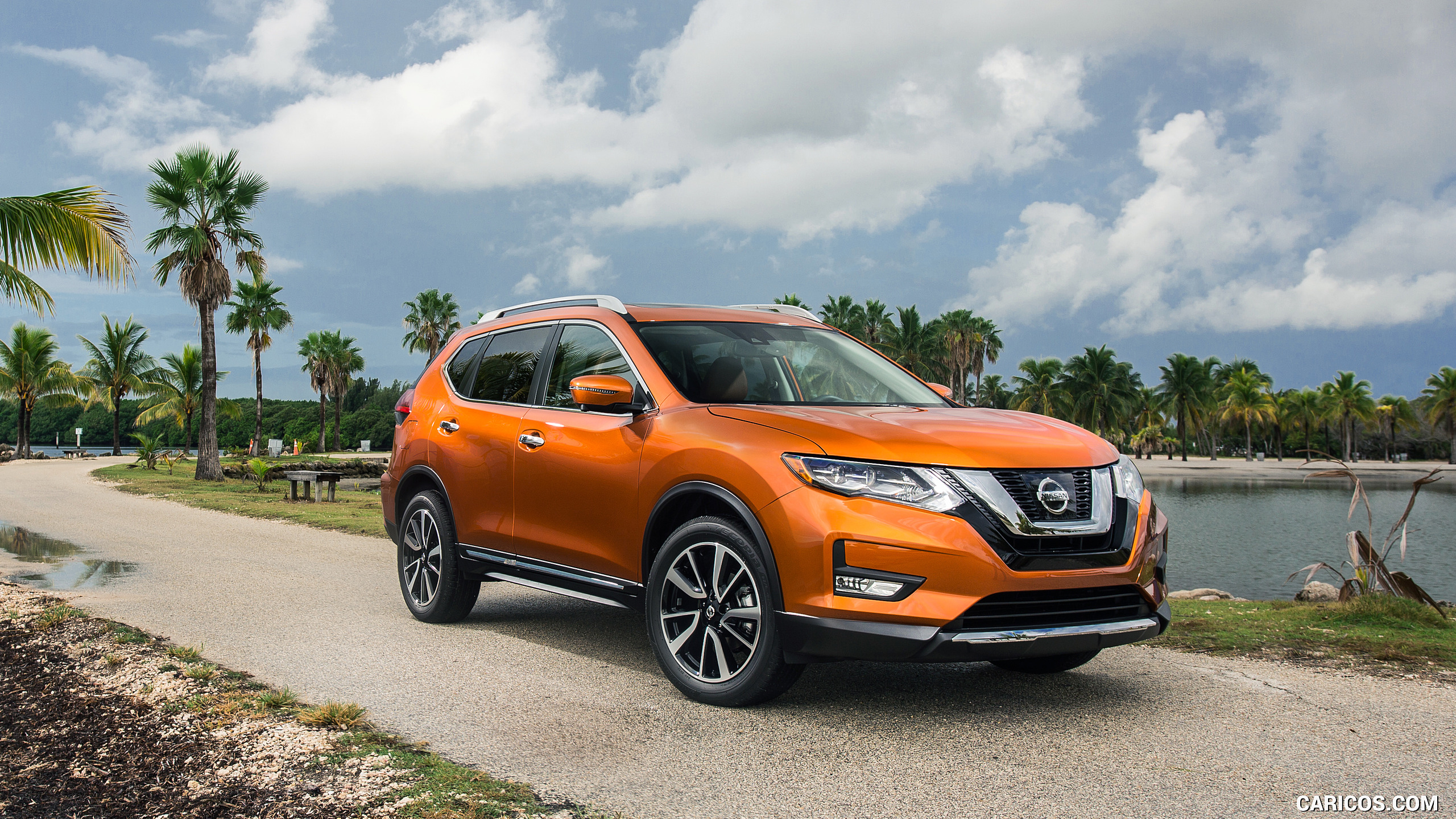 Nissan Rogue SL Three Quarter. HD Wallpaper