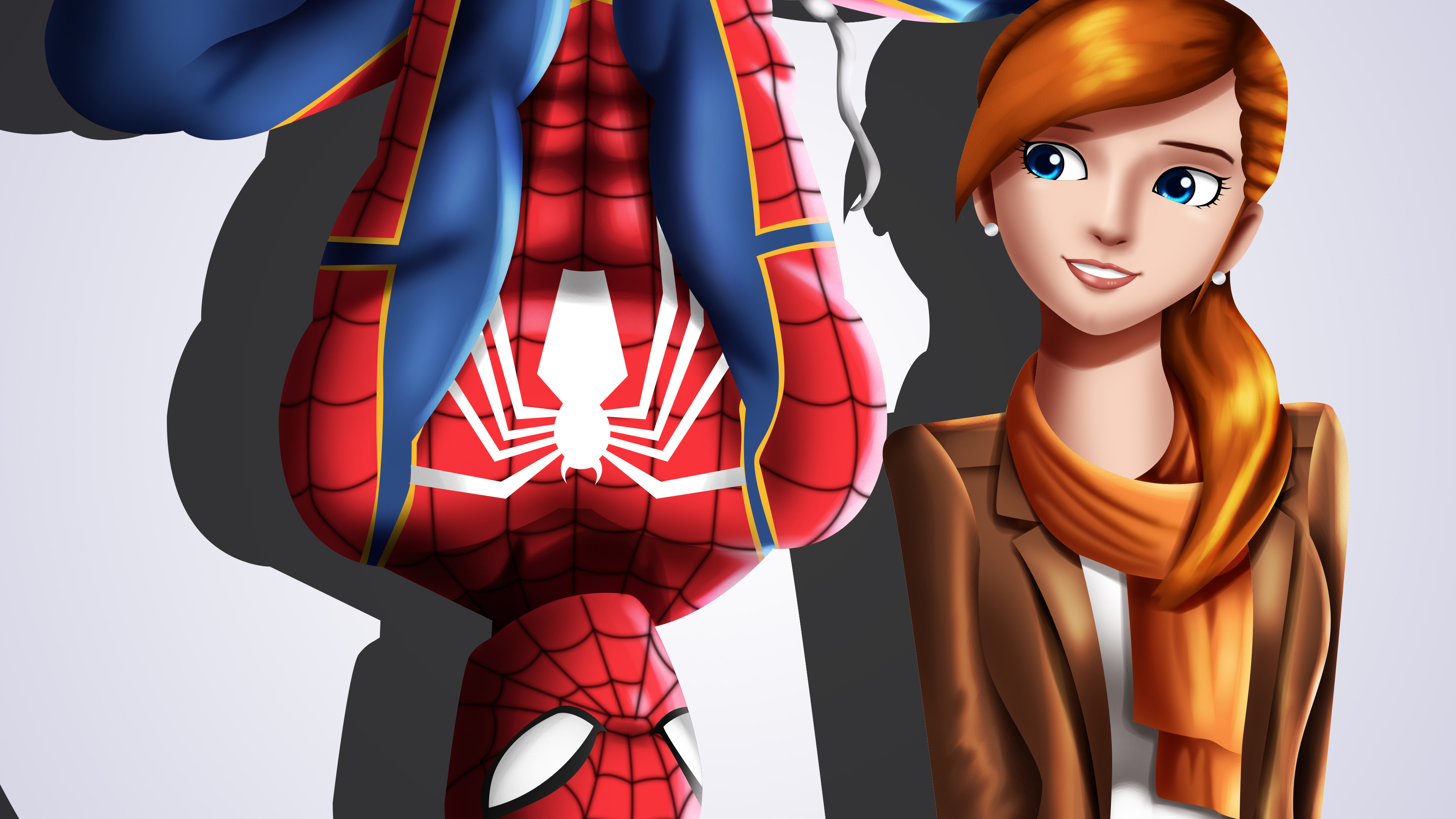 Spider Man And Mary Jane Watson, HD Superheroes, 4k Wallpaper