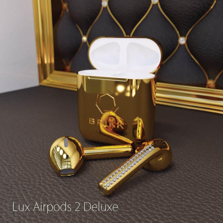 LUX AIRPODS 2. Lux iPhone XS and Lux Watch 4 in gold
