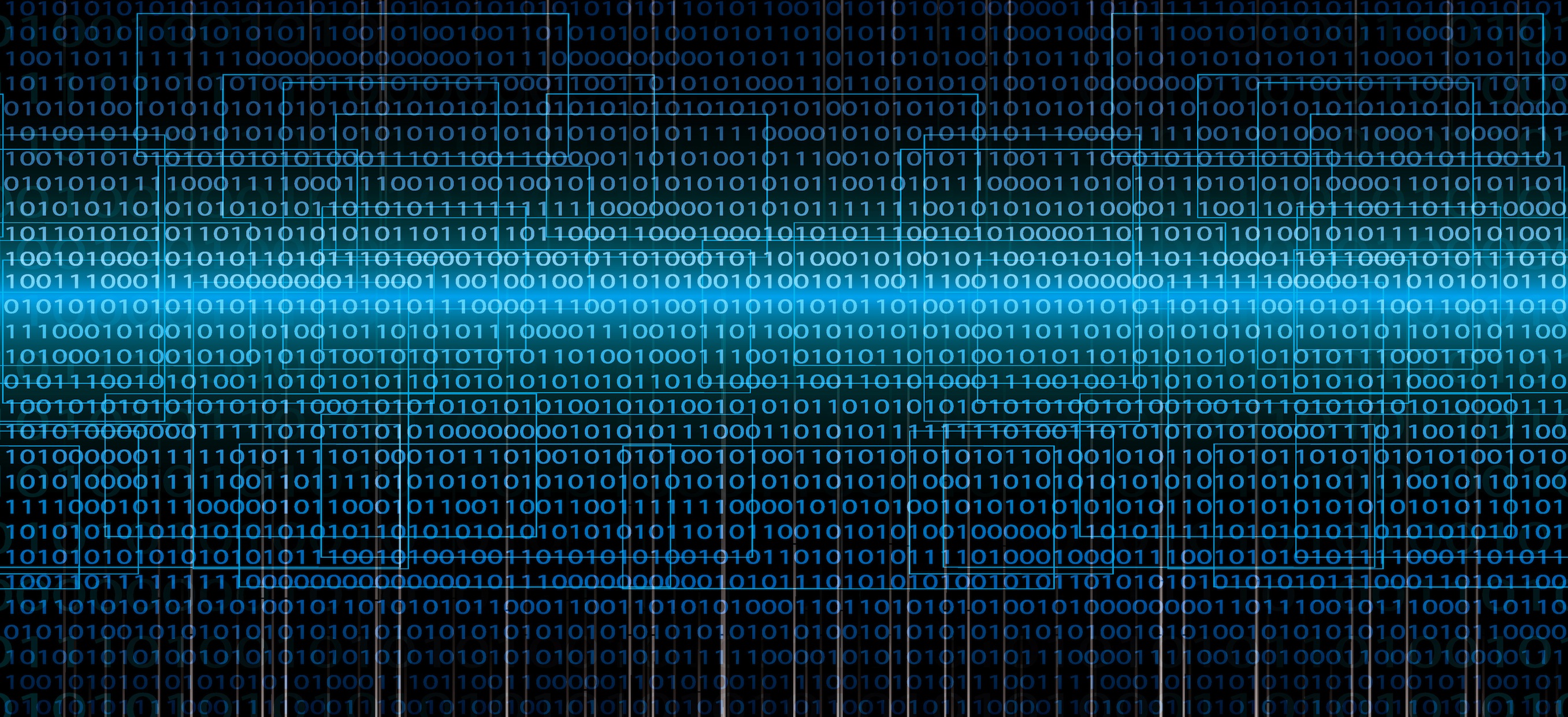 Abstract tech binary background • VRam Computers