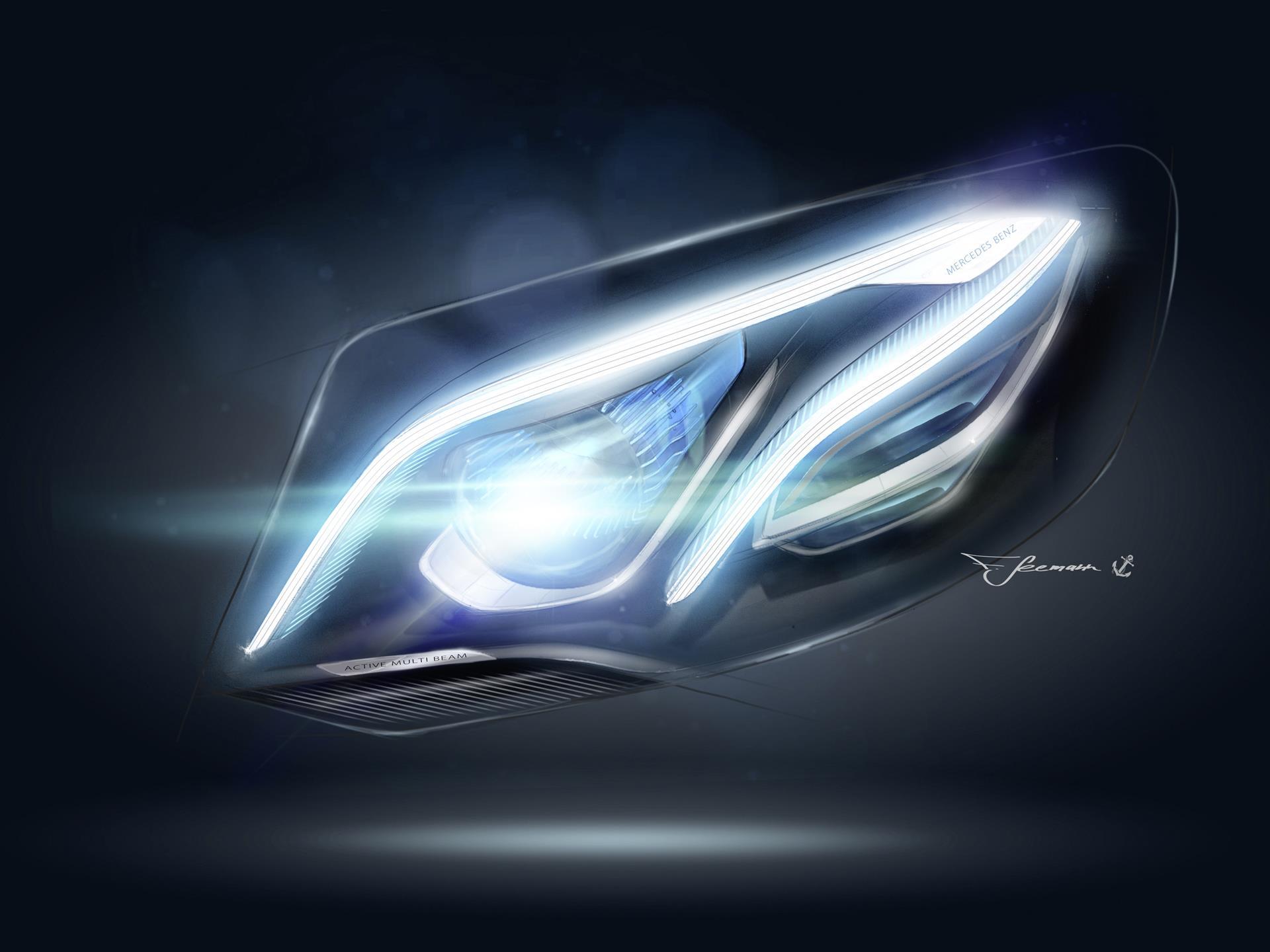 Mercedes Light Wallpapers - Wallpaper Cave