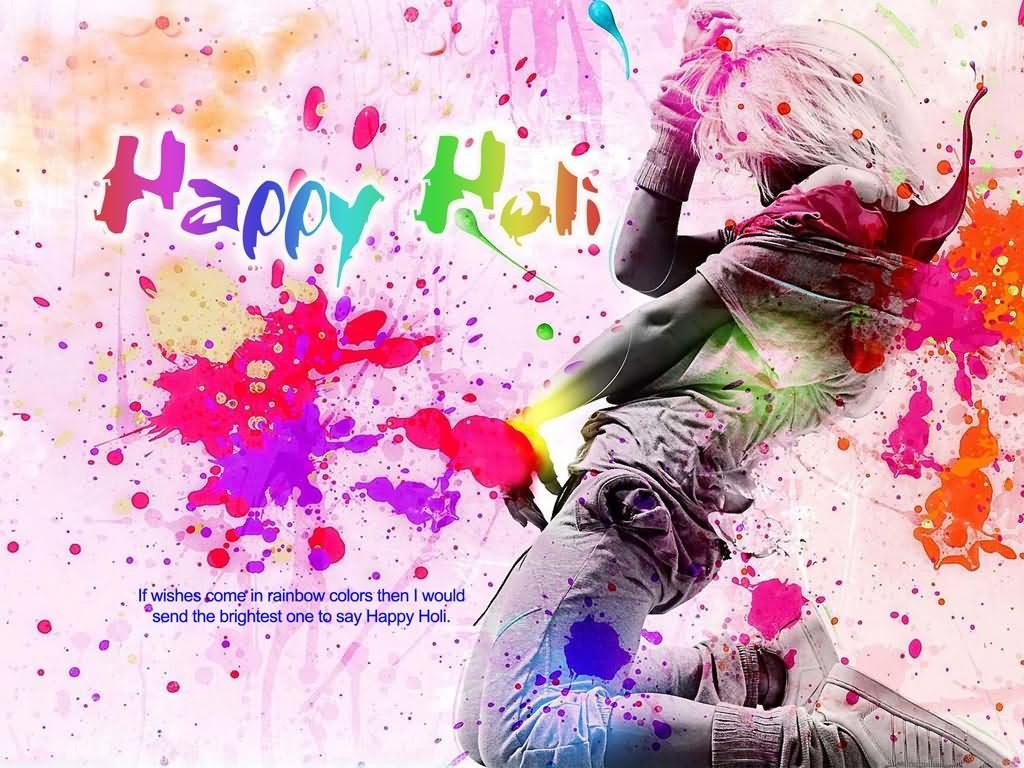 Happy Holi Colorful HD Wallpaper