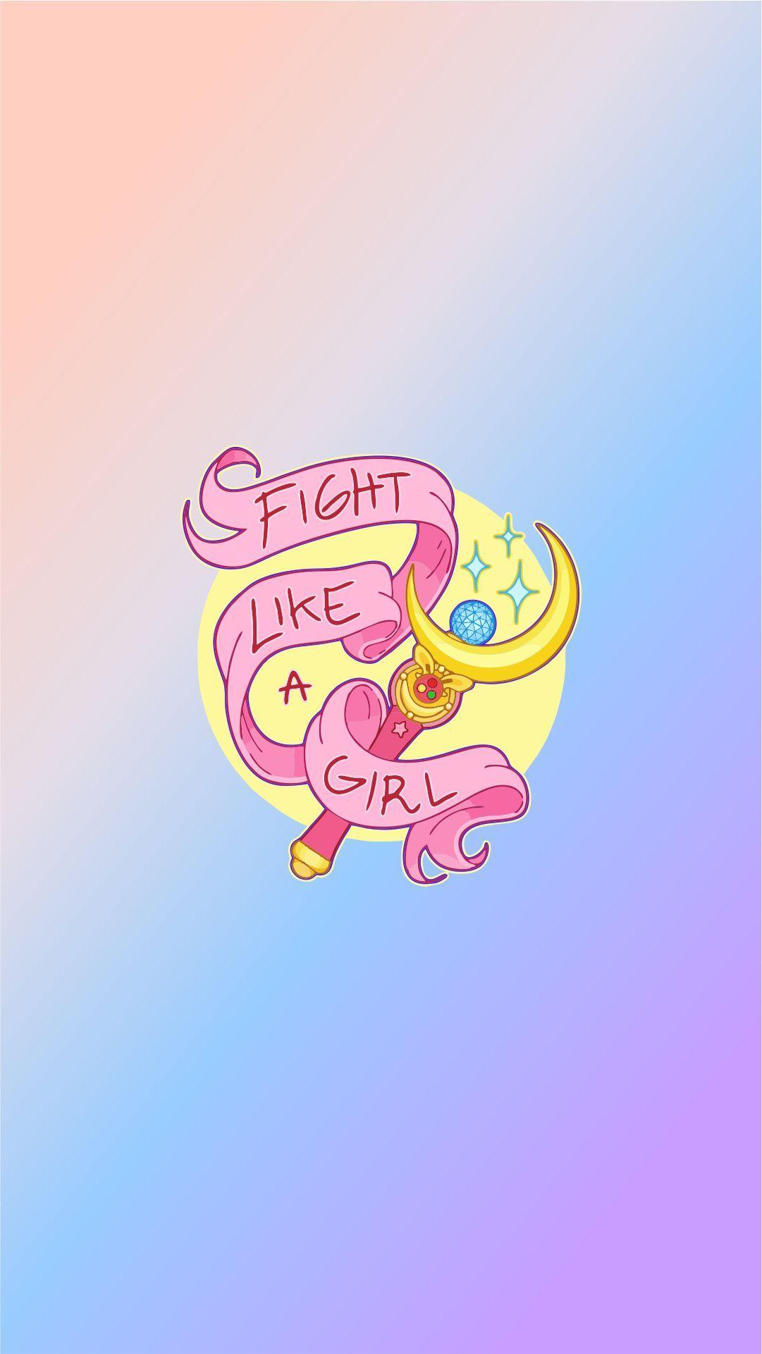 Fight Like a Girl wallpaper. Sailor moon wallpaper, Sailor moon