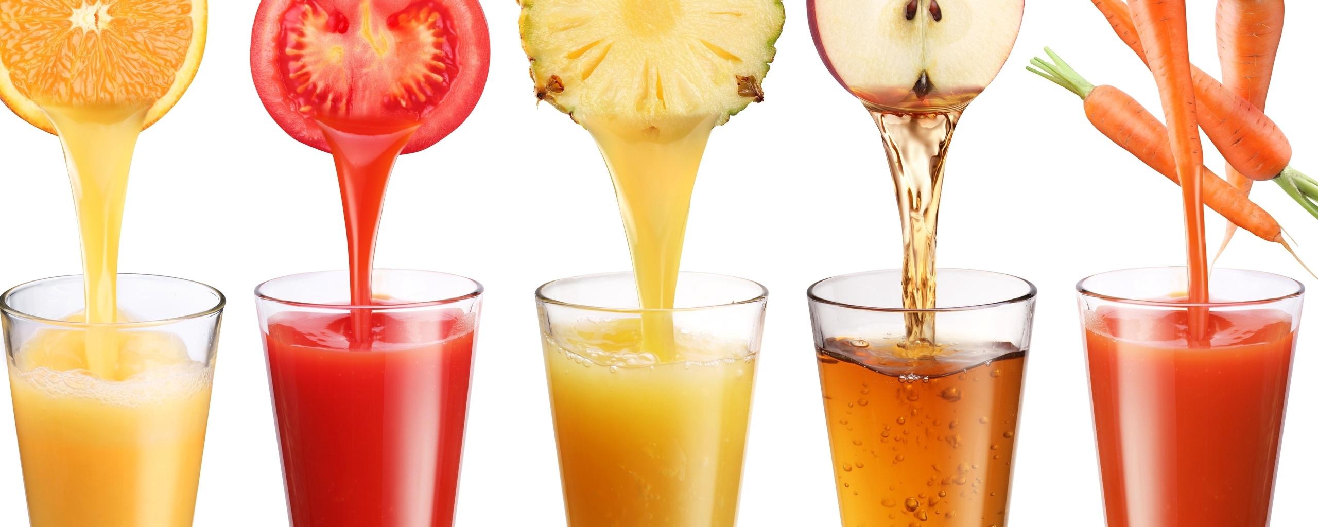Download wallpaper 2560x1024 fruit, juice, freshly squeezed