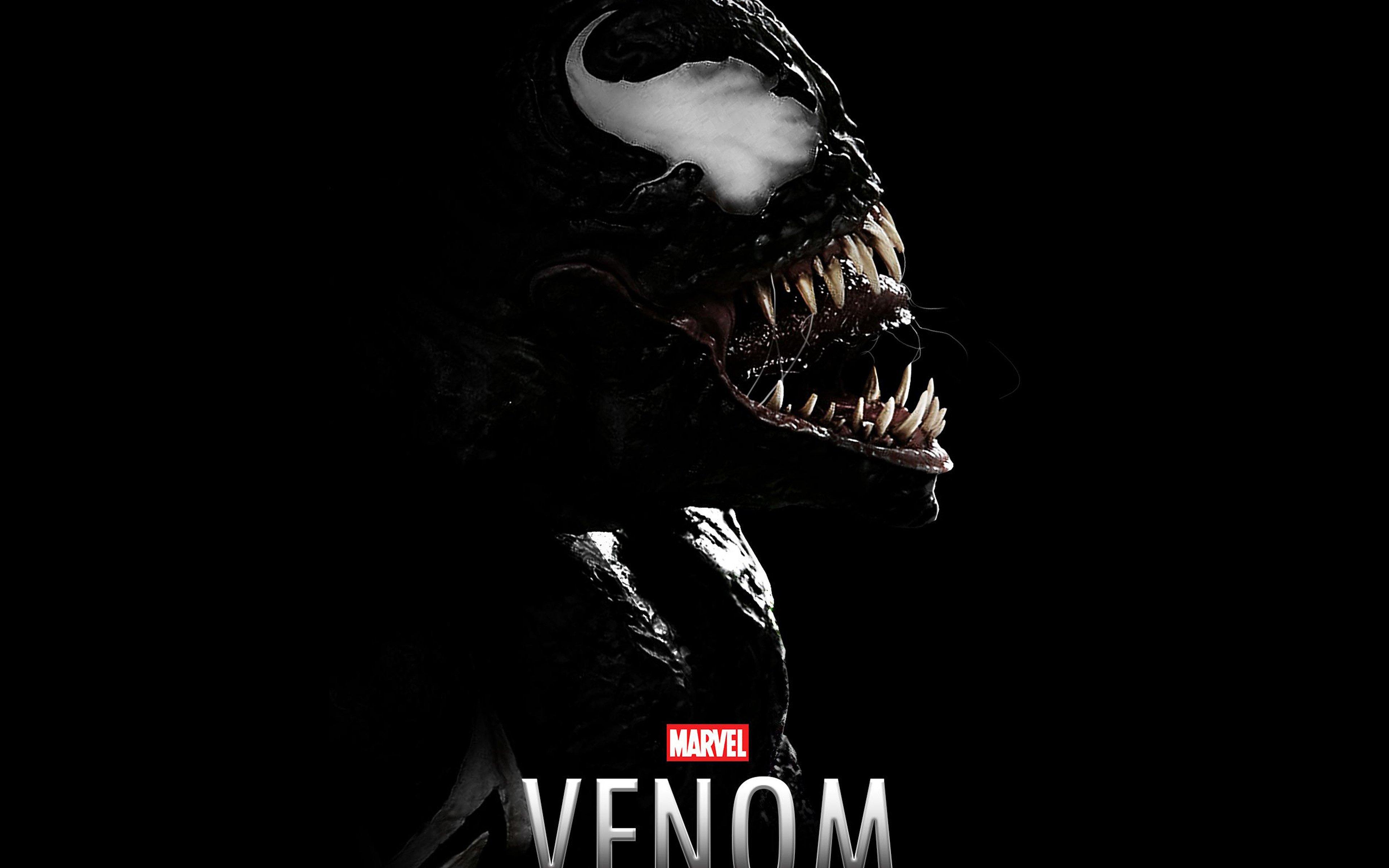 Venom Logo Wallpaper 4k