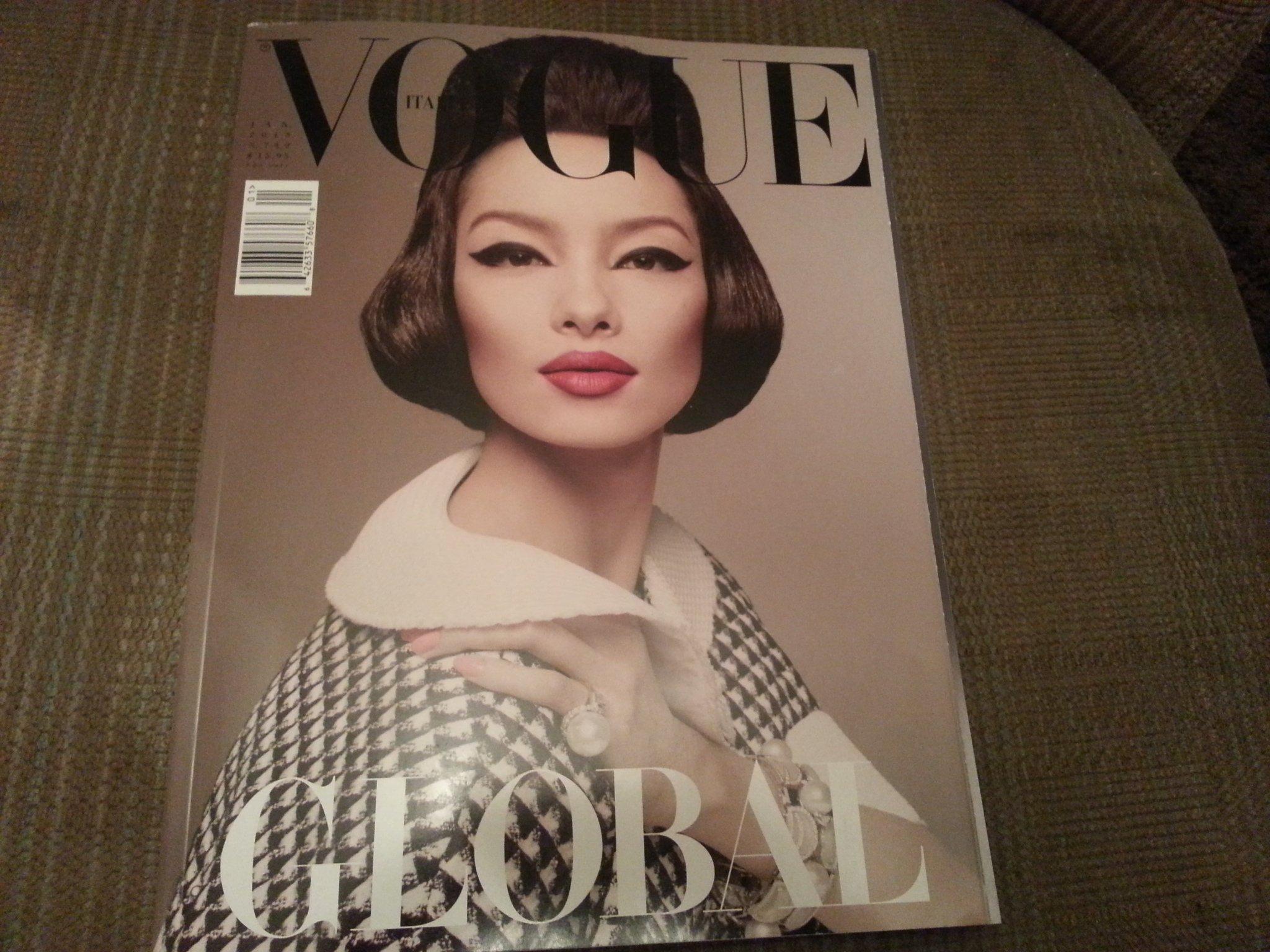 Vogue Italia Magazine (January, 2013) Fei Fei Sun Cover: Vogue