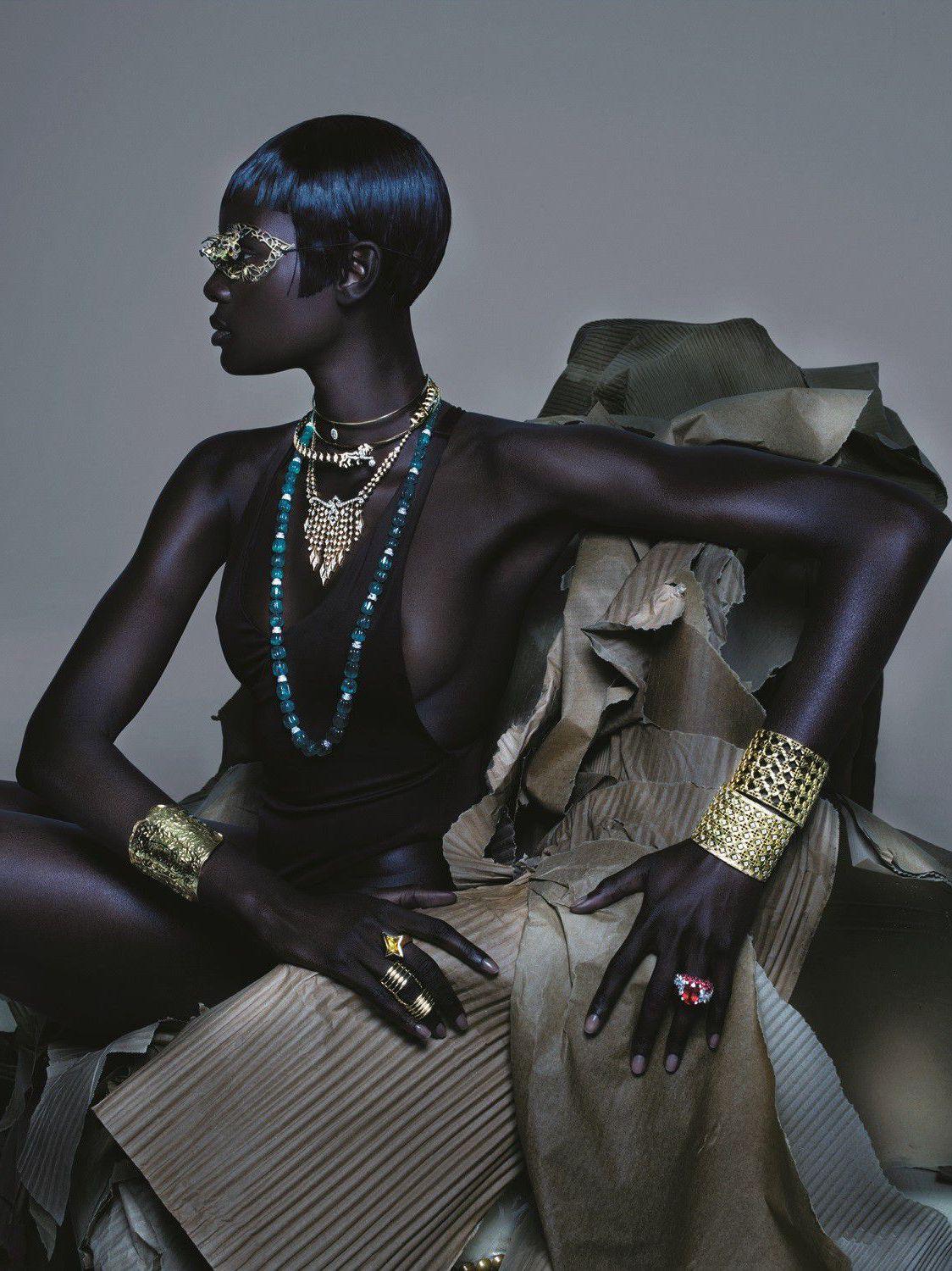 Duckie Thot by Byzantium for Vogue UK, Photo by Nick Knight, April 2019