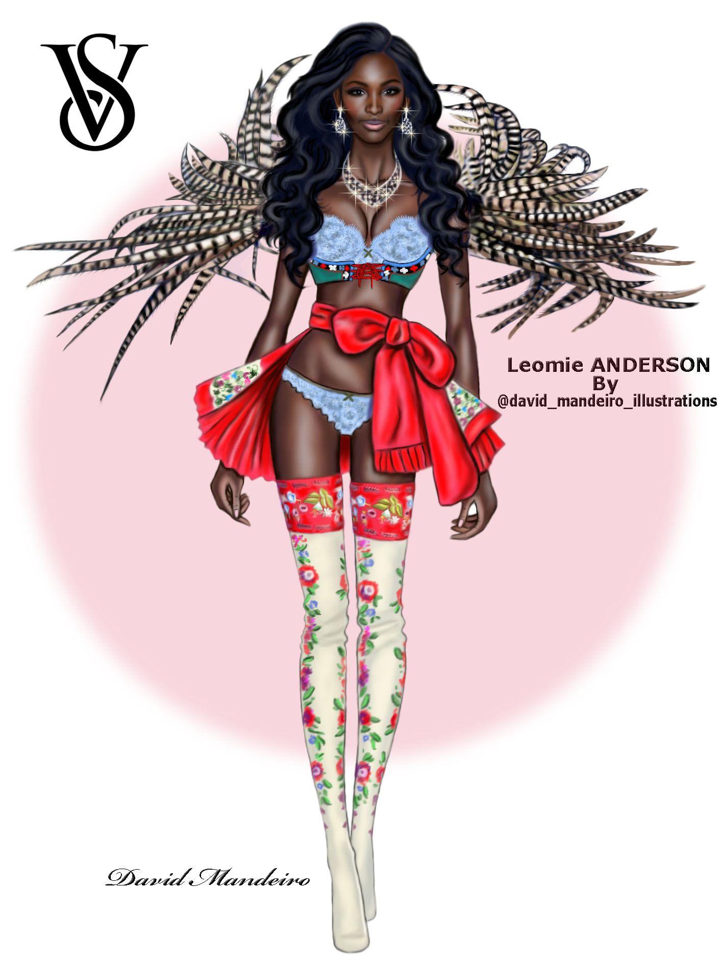 The beautiful Leomie Anderson at the Victoria's Secret Fashion Show