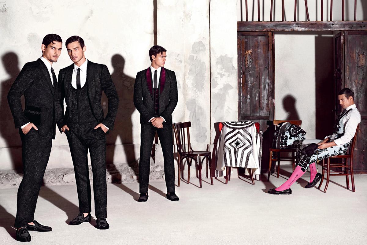 Travis Cannata, Xavier Serrano & Misa Patinszki for Dolce & Gabbana SS15