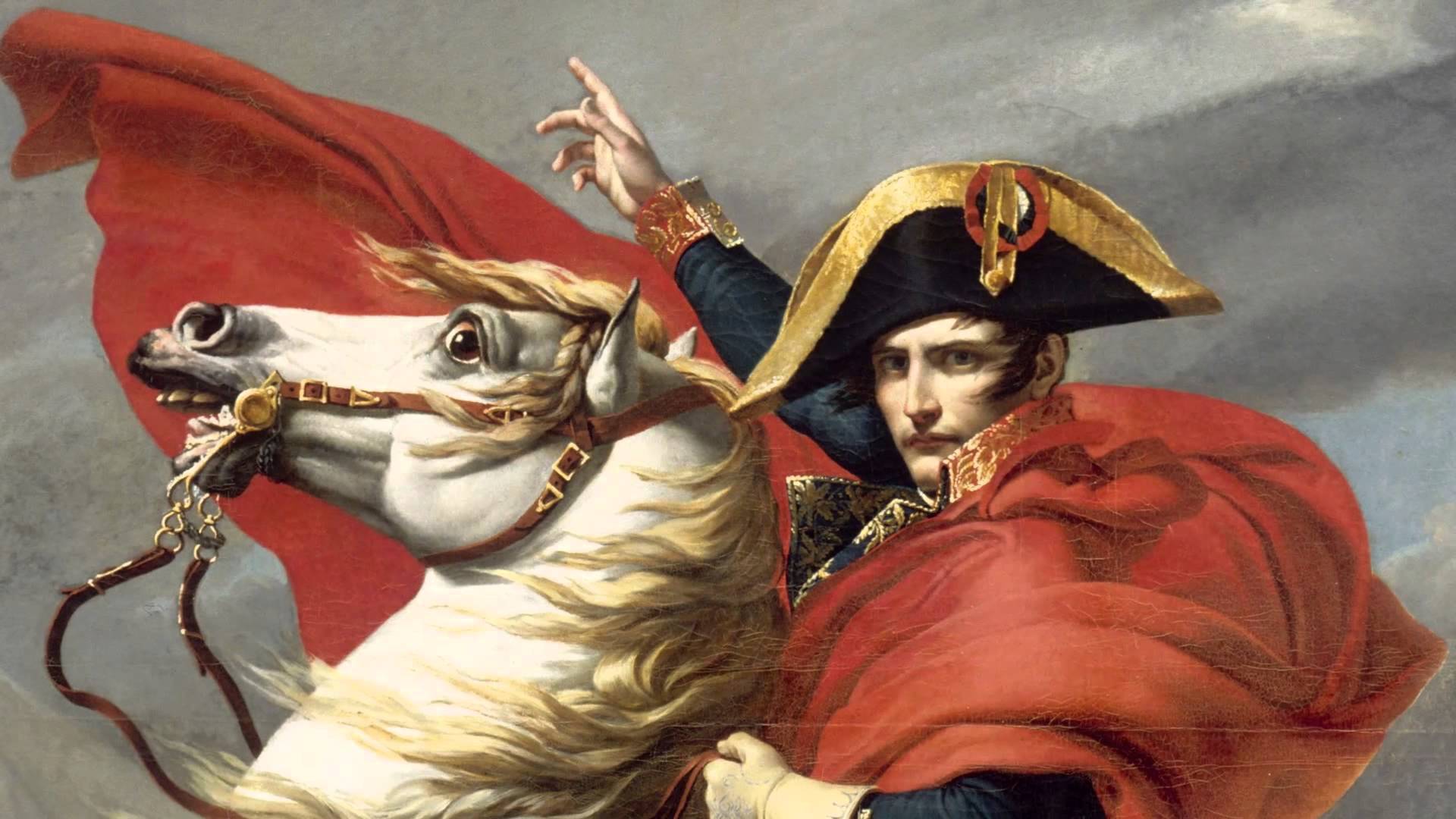 Napoleon Crossing the Alps Wallpaper