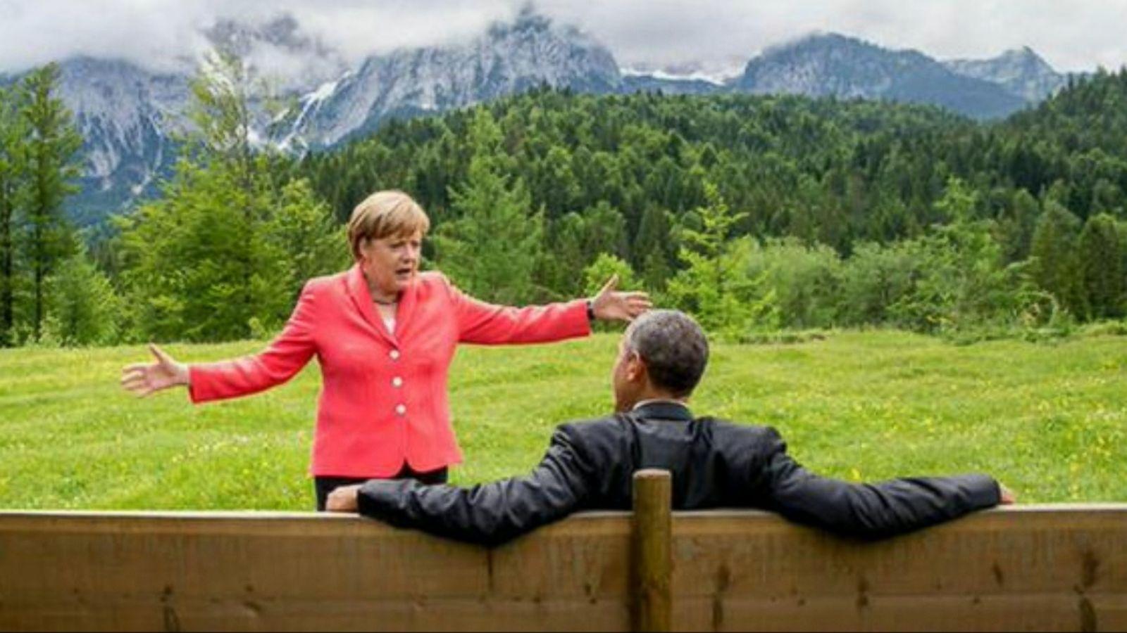 That Time Obama and Angela Merkel's Conversation Turned Into a Scene