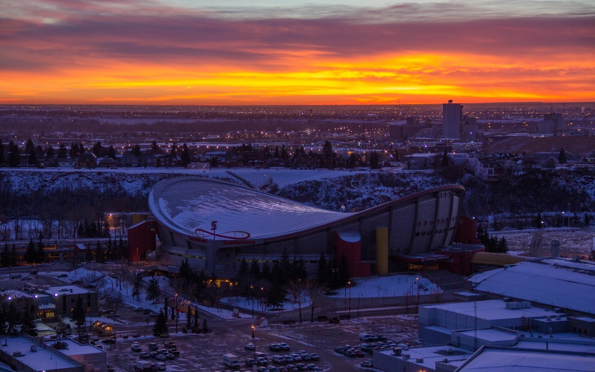Scotiabank Saddledome, Calgary, Alberta, Canada. Android wallpaper