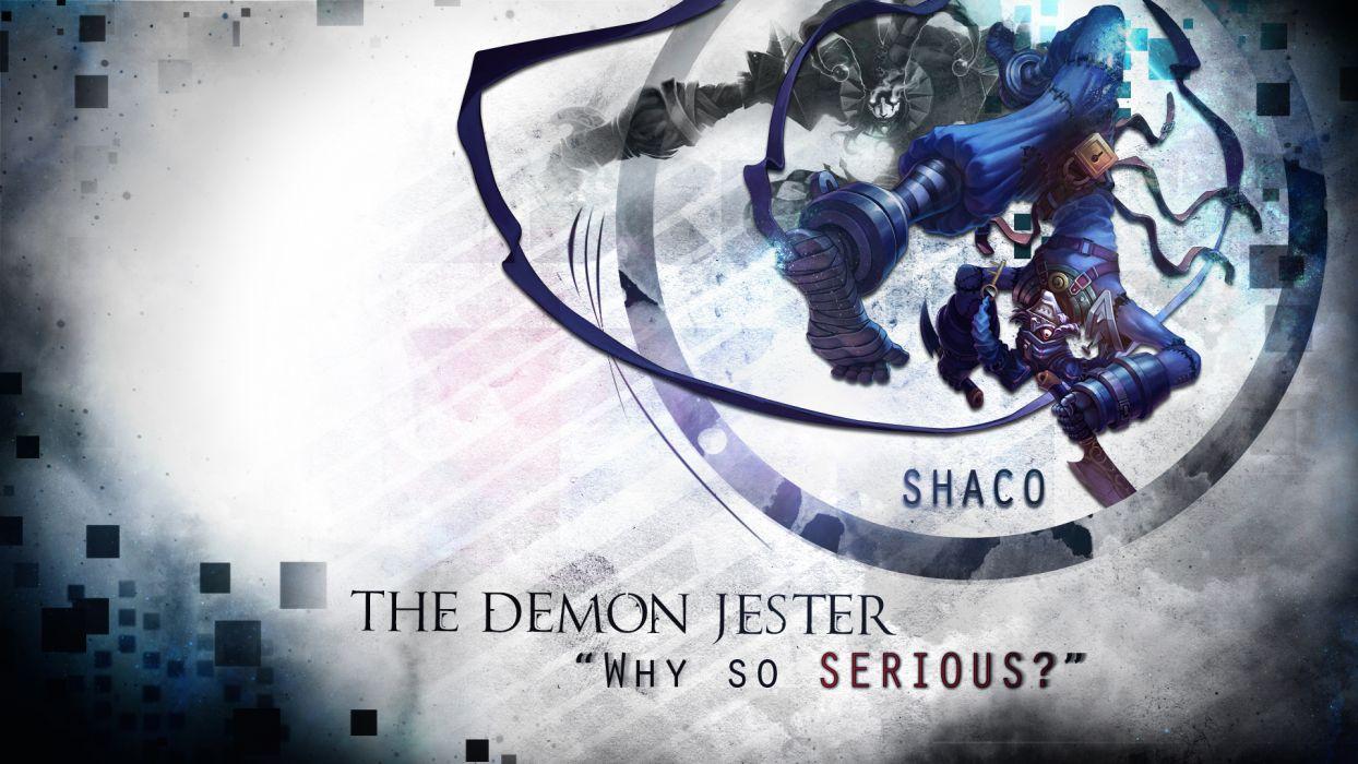 Shaco Demon Jester League of Legends wallpaperx1080