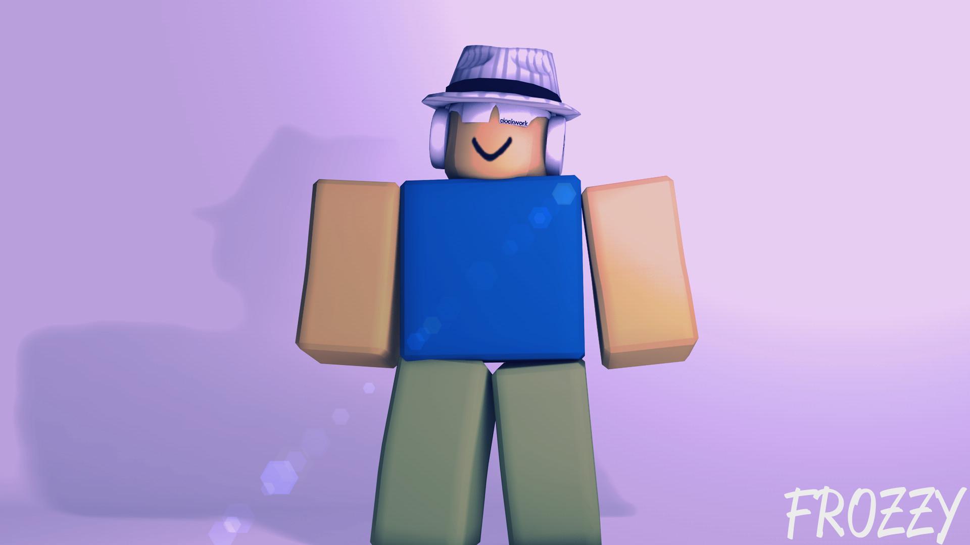 Download Cute Roblox Noobs Enjoying the Game! Wallpaper