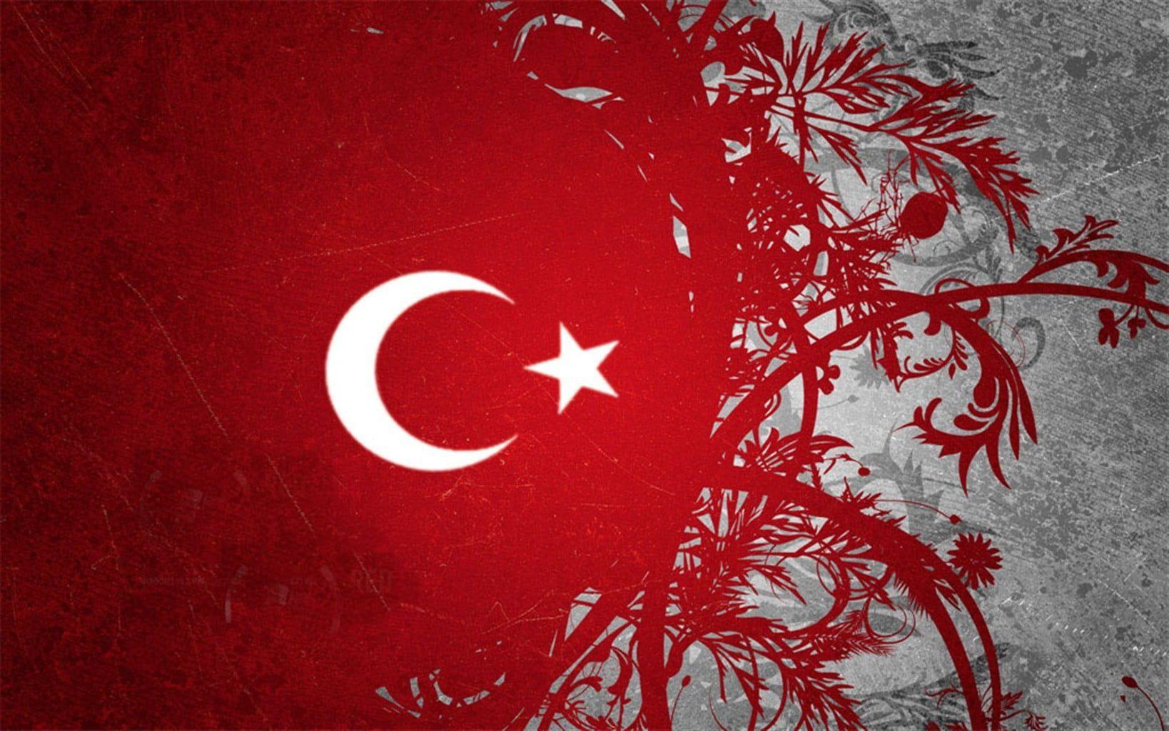 Turkish Flag Black and White Wallpaper Free Turkish Flag